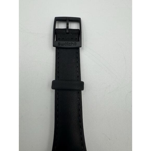 Swatch Watch Blue Tune GX119 Leather 34mm 1990 unisex New main image 9